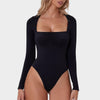 Sculptura™ Long Sleeve Square Neck Bodysuit